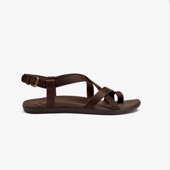 Women's OLUKAI UPENA Brown Strappy Sandals - Picture 2 of 6